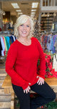 SWEATER *PLUS* BABY CABLE FRONT CREW NECK