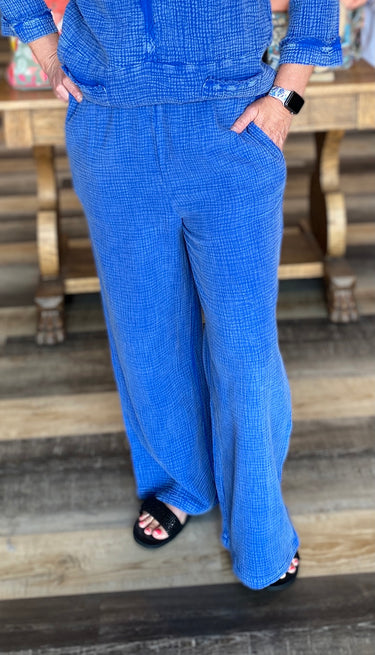 PANT *MISSY* SAGE OR SURF ACID WASH PULLON 28 1/2"
