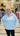 TOP *MISSY* V-NECK COLLARED POLO LONG SLEEVE
