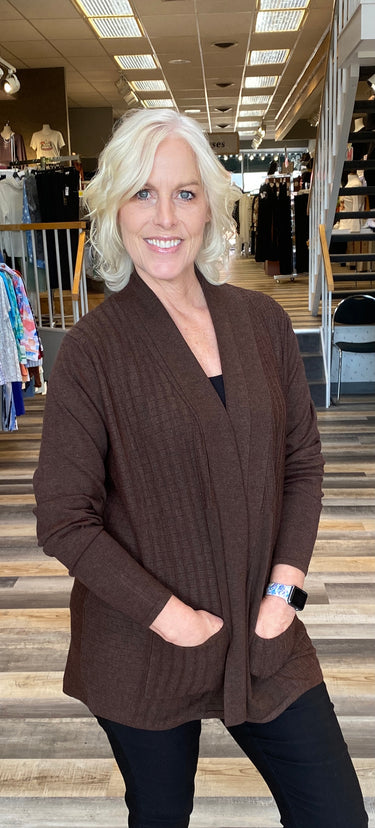 CARDI *PLUS* RELEASE PLEAT LONG SLEEVE