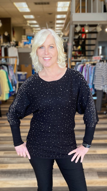 SWEATER *MISSY* BLACK BEAUTY LS DOLMAN