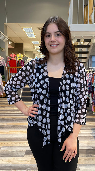 JACKET *MISSY* PRINT SHORT BOLERO 4 COLORS