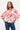 TOP *MISSY* IVORY RED BUBBLE HEM PEASANT