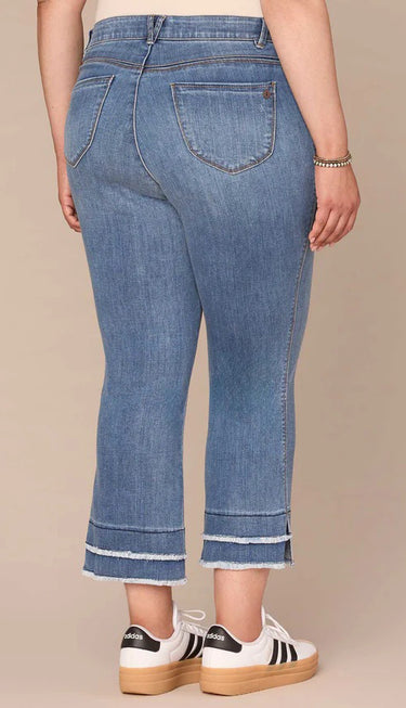 PANT *PLUS* KICK FLARE W/FRAY HEM