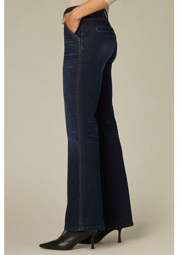 PANT *MISSY* DARK INDIGO DENIM SKYRISE DOUBLE SIDE SEAM