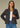 JACKET *MISSY* GREY BLUE TRIPLE BUTTON FRONT