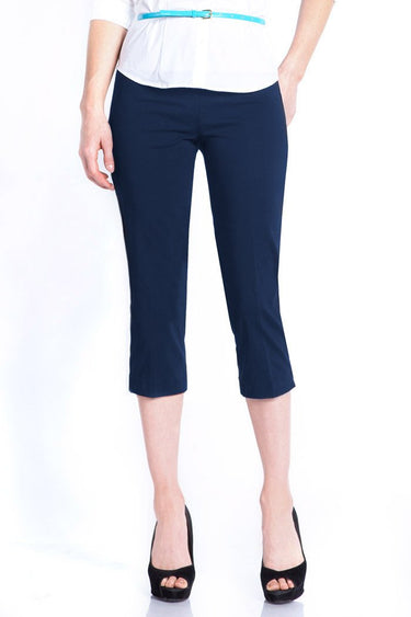 Pull-On Capri Pants With Pockets