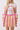 TOTE MULTI COLOR STRIPE HOT PINK