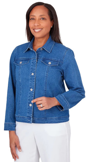 JACKET *PLUS* MEDIUM AND WHITE DENIM
