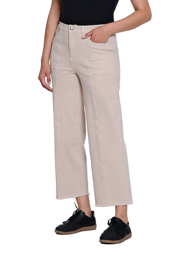 JEAN *PETITE*  5 POCKET GARMENT DYED BUTTON ZIP
