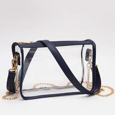 CLEAR RECTANGLE STADIUM BAG - 4 COLORS