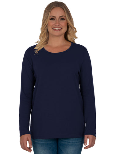 Distinct Long Sleeve Tee in Missy