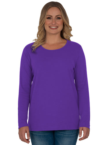 Distinct Long Sleeve Tee in Plus