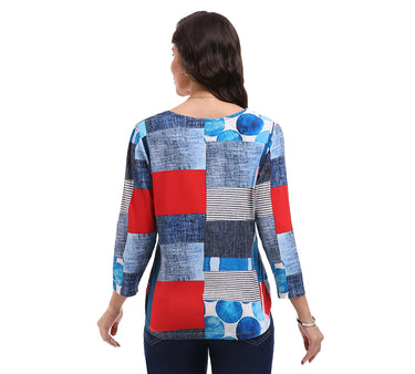 TOP MISSY MONICA V-NECK 3/4 SLEEVE
