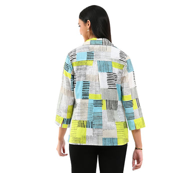 SHIRT MISSY ANKA BUTTON FRONT 3/4 SLEEVE