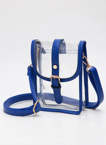 CLEAR CROSSBODY STADIUM BAG - 4 COLORS