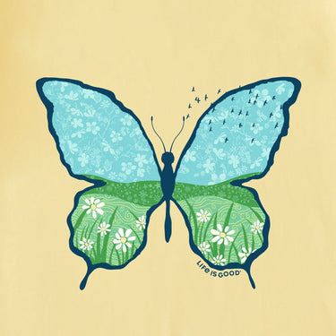 CRUSH LITE *MISSY* SAND YELLOW SS B'FLY MEADOW