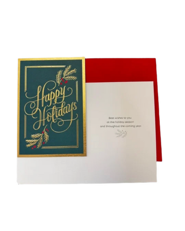 CARDBOX ELEGANT HAPPY HOLIDAYS