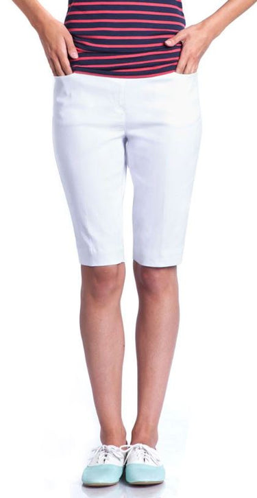 Plus Size Pull On Walking Shorts with Pockets