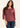 SHIRT *MISSY* WINE RIBBED SIDE SLIT HEM
