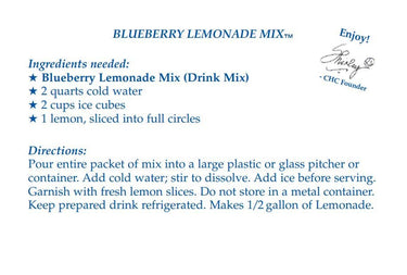 BLUEBERRY LEMONADE MIX