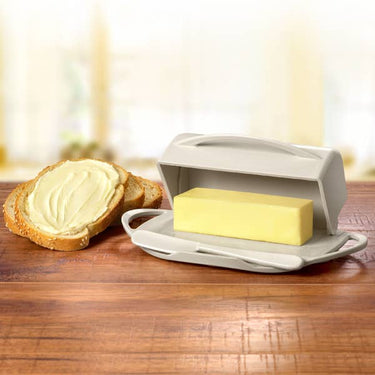 IVORY BUTTER DISH