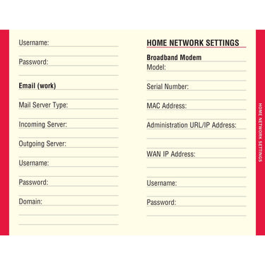 LARGE PRINT INTERNET LOG BOOK