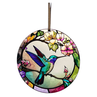 RUBY HUMMNGBRD WINDOW ORNAMENT