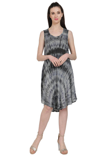 DRESS *MISSY* TWO TONE TIE DYE