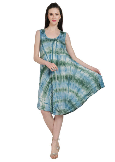 DRESS *MISSY* TWO TONE TIE DYE