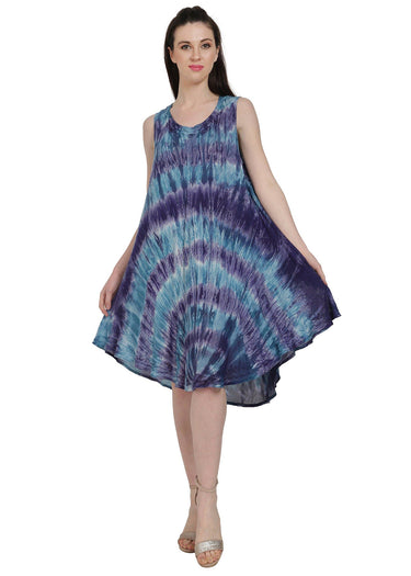 DRESS *MISSY* TWO TONE TIE DYE