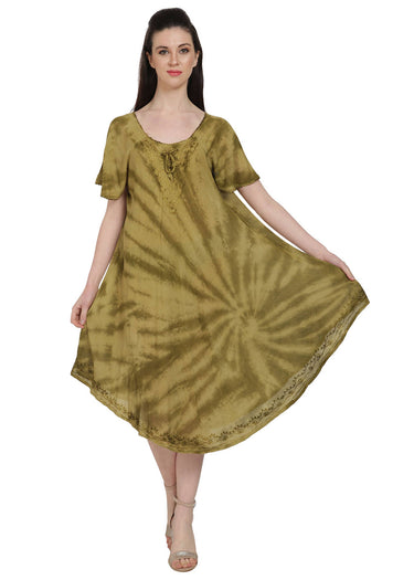 DRESS *MISSY* TIE DYE UMBRELLA W/SLEEVES